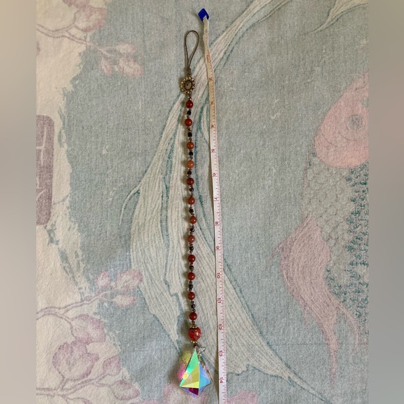 Bohemian Beaded Suncatcher with Sunflower Charm - Picture 8 of 13